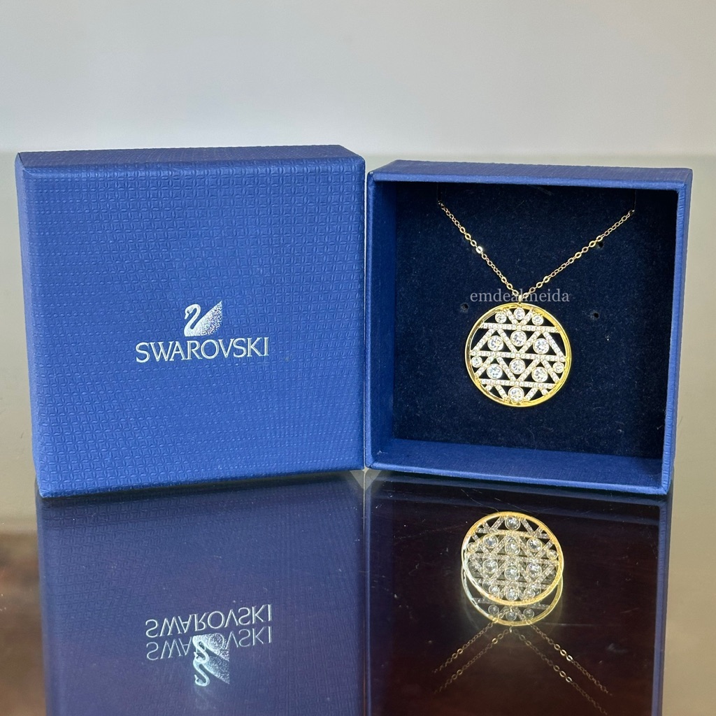 Swarovski Crystal Gold Tone Dazzling Pendant Necklace 5166557